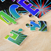 名「GRACE」、おもしろい「ハッピーバースデー」 ジグソーパズル (側面)