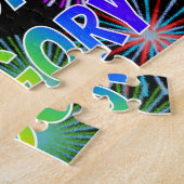 名「GREGORY」、おもしろい「ハッピーバースデー」 ジグソーパズル (側面)