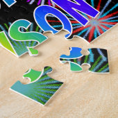 名「GREYSON」、おもしろい「ハッピーバースデー」 ジグソーパズル (側面)