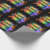 名「HALEY」、おもしろい「ハッピーバースデー」 ラッピングペーパー (角)