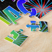 名「ISAAC」、おもしろい「ハッピーバースデー」 ジグソーパズル (側面)