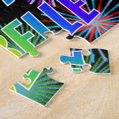 名「ISABELLE」、おもしろい「ハッピーバースデー」 ジグソーパズル (側面)