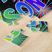 名「JACKSON」、おもしろい「ハッピーバースデー」 ジグソーパズル (側面)