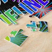 名「JACQUELINE」、おもしろい「ハッピーバースデー」 ジグソーパズル (側面)