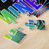 名「JASMINE」、おもしろい「ハッピーバースデー」 ジグソーパズル (側面)