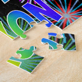 名「JAXON」、おもしろい「ハッピーバースデー」 ジグソーパズル (側面)