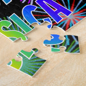 名「JESSICA」、おもしろい「ハッピーバースデー」 ジグソーパズル (側面)