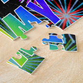 名「JIMMY」、おもしろい「ハッピーバースデー」 ジグソーパズル (側面)