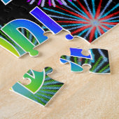 名「JODI」、おもしろい「ハッピーバースデー」 ジグソーパズル (側面)