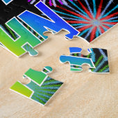 名「JOHN」、おもしろい「ハッピーバースデー」 ジグソーパズル (側面)