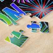 名「JON」、おもしろい「ハッピーバースデー」 ジグソーパズル (側面)