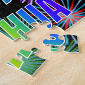 名「JOSHUA」、おもしろい「ハッピーバースデー」 ジグソーパズル (側面)