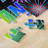 名「JUAN」、おもしろい「ハッピーバースデー」 ジグソーパズル (側面)