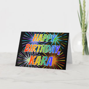名「KARA」おもしろい「ハッピーバースデー」 カード