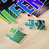 名「KATHLEEN」、おもしろい「ハッピーバースデー」 ジグソーパズル (側面)