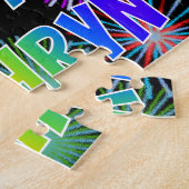 名「KATHRYN」、おもしろい「ハッピーバースデー」 ジグソーパズル (側面)