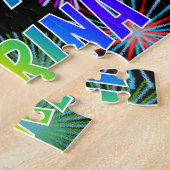 名「KATRINA」、おもしろい「ハッピーバースデー」 ジグソーパズル (側面)