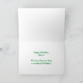 名「KHLOE」おもしろい「ハッピーバースデー」 カード (内部)