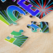 名「KHLOE」、おもしろい「ハッピーバースデー」 ジグソーパズル (側面)