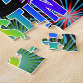 名「KRISTIN」、おもしろい「ハッピーバースデー」 ジグソーパズル (側面)