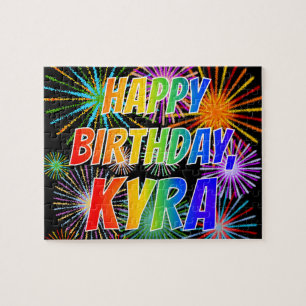 名「KYRA」、おもしろい「ハッピーバースデー」 ジグソーパズル