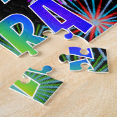 名「KYRA」、おもしろい「ハッピーバースデー」 ジグソーパズル (側面)