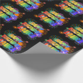 名「LAURA」、おもしろい「ハッピーバースデー」 ラッピングペーパー (角)