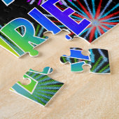 名「LAURIE」、おもしろい「ハッピーバースデー」 ジグソーパズル (側面)