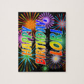 名「LORI」、おもしろい「ハッピーバースデー」 ジグソーパズル (縦)