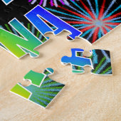 名「LUNA」、おもしろい「ハッピーバースデー」 ジグソーパズル (側面)