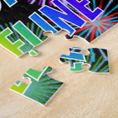 名「MADELINE」、おもしろい「ハッピーバースデー」 ジグソーパズル (側面)