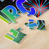 名「MARC」、おもしろい「ハッピーバースデー」 ジグソーパズル (側面)