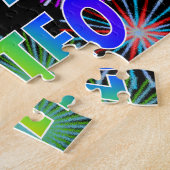 名「MATEO」、おもしろい「ハッピーバースデー」 ジグソーパズル (側面)