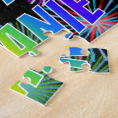 名「MELANIE」、おもしろい「ハッピーバースデー」 ジグソーパズル (側面)