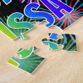 名「MELISSA」、おもしろい「ハッピーバースデー」 ジグソーパズル (側面)