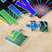 名「MOLLY」、おもしろい「ハッピーバースデー」 ジグソーパズル (側面)