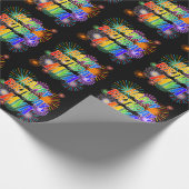 名「MYA」、おもしろい「ハッピーバースデー」 ラッピングペーパー (角)