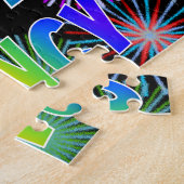 名"NANCY"、おもしろい"ハッピーバースデー" ジグソーパズル (側面)