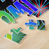 名「NAOMI」、おもしろい「ハッピーバースデー」 ジグソーパズル (側面)