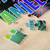 名「NATHANIEL」、おもしろい「ハッピーバースデー」 ジグソーパズル (側面)