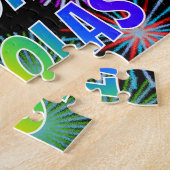 名「NICHOLAS」、おもしろい「ハッピーバースデー」 ジグソーパズル (側面)