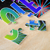 名「NICOLE」、おもしろい「ハッピーバースデー」 ジグソーパズル (側面)