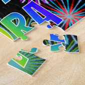 名「NORA」、おもしろい「ハッピーバースデー」 ジグソーパズル (側面)