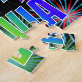 名「OLIVIA」、おもしろい「ハッピーバースデー」 ジグソーパズル (側面)