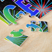 名「PAIGE」、おもしろい「ハッピーバースデー」 ジグソーパズル (側面)