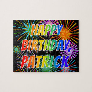名「PATRICK」、おもしろい「ハッピーバースデー」 ジグソーパズル