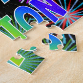 名「PAYTON」、おもしろい「ハッピーバースデー」 ジグソーパズル (側面)