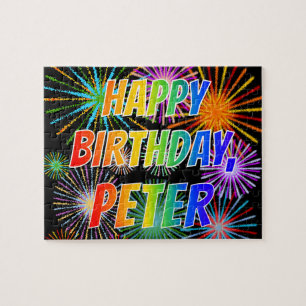 名「PETER」、おもしろい「ハッピーバースデー」 ジグソーパズル
