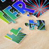 名「PETER」、おもしろい「ハッピーバースデー」 ジグソーパズル (側面)