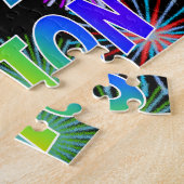 名「PEYTON」、おもしろい「ハッピーバースデー」 ジグソーパズル (側面)